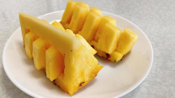 Cut pineapple, JPG Cut pineapple, pineapple, pine, cut, JPG