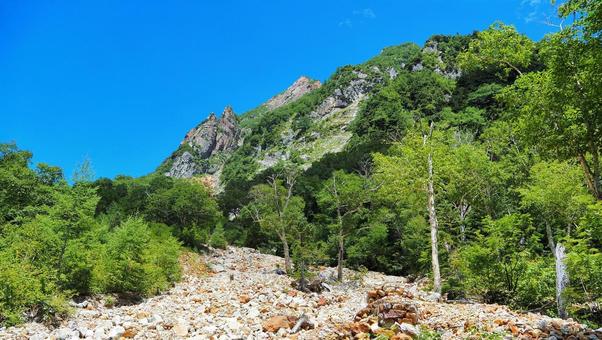 槍ヶ岳へ向かう登山道 槍ヶ岳へ向かう登山道 山,登山,槍ヶ岳の写真素材
