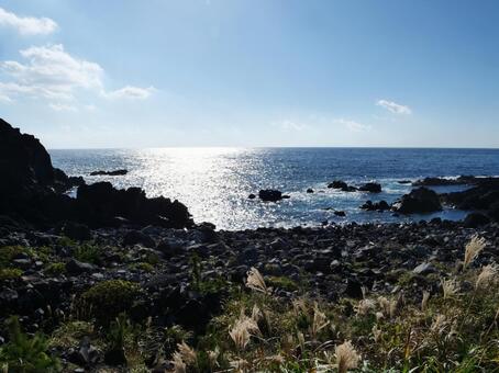 伊豆大島　トウシキ遊泳場 トウシキ遊泳場,伊豆大島,伊豆諸島の写真素材