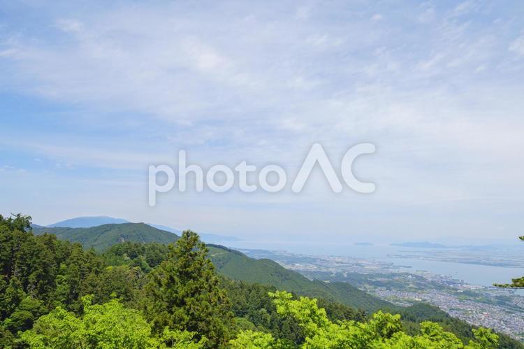 比叡山の風景 比叡山,京都,滋賀の写真素材