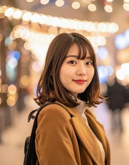 イルミネーションと彼女 イルミネーションと彼女の写真