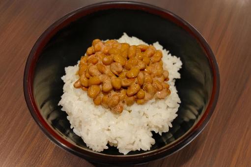 納豆ごはん 納豆ごはん 納豆ごはん,納豆,納豆ご飯の写真素材