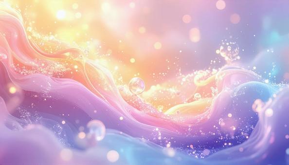 幻想的な光と波模様のグラデーション背景 幻想的な光と波模様のグラデーション背景の写真