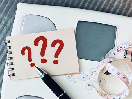 健康・美容の疑問あれこれ 体重計,体重,体脂肪の写真素材