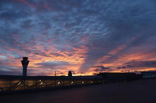 沈む太陽の写真