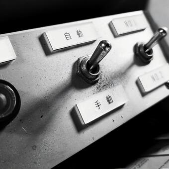 レバースイッチ レバー,電源,スイッチの写真素材