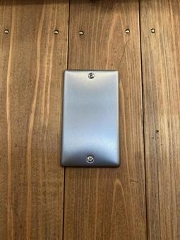 ステンレスの配線器具 配線器具,ステンレス,プレートの写真素材