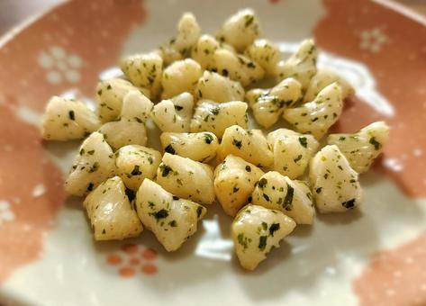 あられ 揚げ餅,あられ,青のりの写真素材