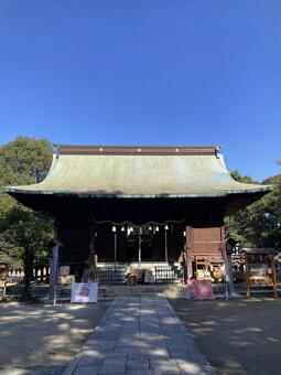 篠山神社・本殿（縦） 篠山神社,福岡県久留米市,神社仏閣の写真素材
