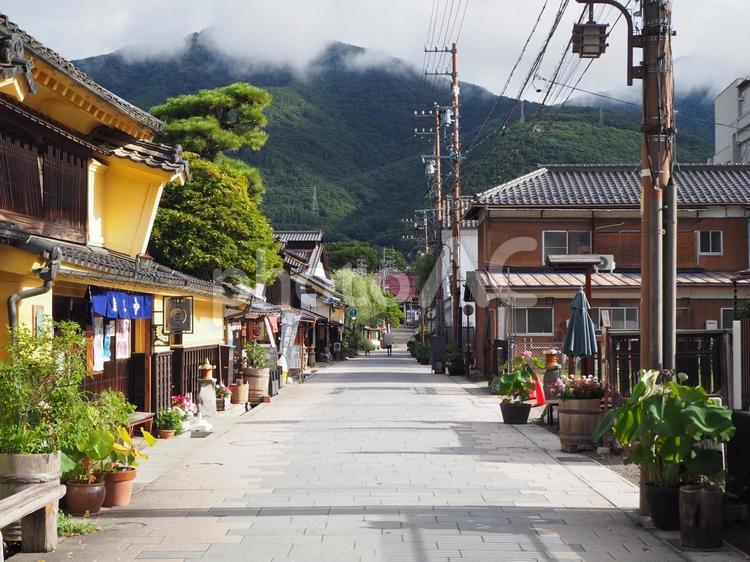 上田城下町 柳町（北国街道上田宿） 上田城下町柳町,北国街道上田宿,城下町の写真素材