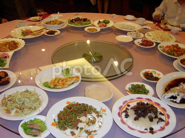 中国の宴会料理 中華料理,宴会料理,宴会の写真素材
