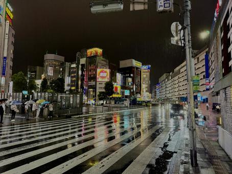 Photo, rain, guerilla heavy rain, glitter, 