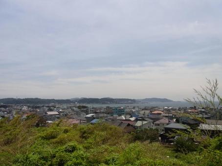 鎌倉・長谷寺の見晴台から逗子方面を望む 鎌倉・長谷寺の見晴台から逗子方面を望むの写真