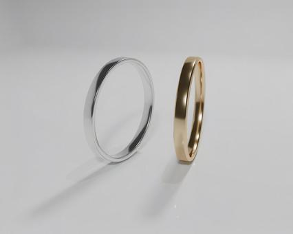 輝くペアリングの3DCG 輝くペアリングの3DCG 結婚指輪,指輪,リングの写真素材