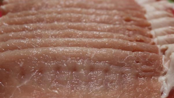 豚肉ロースしゃぶしゃぶ用 豚,肉,ロースの写真素材