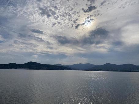 Photo, lake, cloud, early summer, 