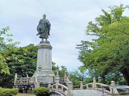 吉崎御坊跡 蓮如上人像1 吉崎御坊跡 蓮如上人像1 吉崎御坊,吉崎御坊旧跡,国史跡の写真素材