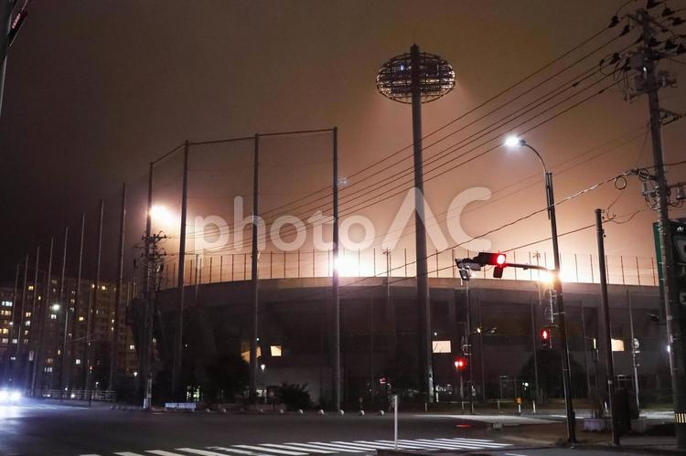 スタジアム　その1 スタジアム,野球場,ライトの写真素材