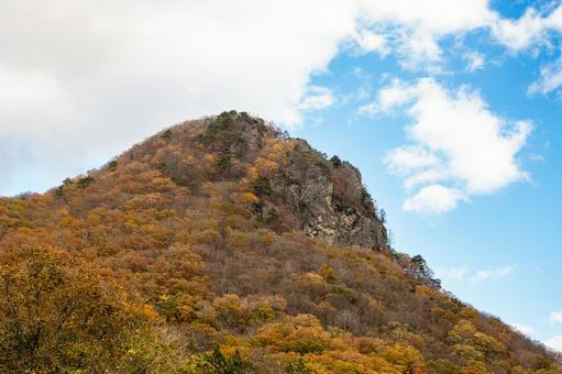秋のゴリラ山⑸ 秋,紅葉,ゴリラ岩の写真素材