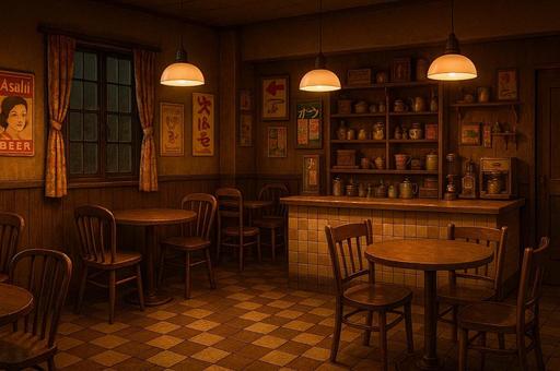 昭和レトロなカフェの写真