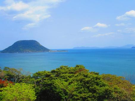 唐津城から見た風景 唐津城から見た風景の写真