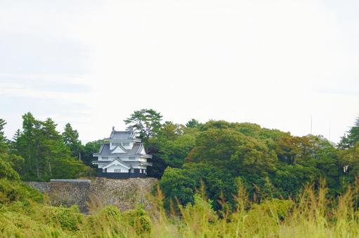 [愛知県]豊橋市今橋町の吉田城鉄櫓 吉田城鉄櫓,吉田城,秋の写真素材