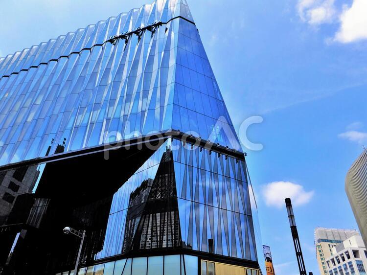 銀座の街並み２ 東急プラザ,銀座の風景,数寄屋橋の写真素材