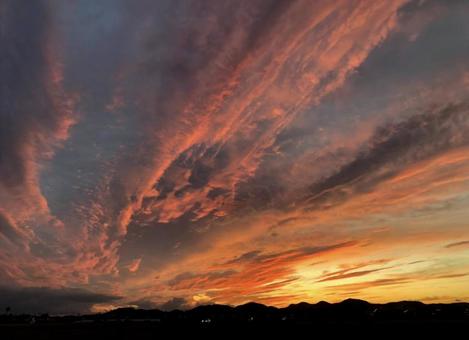 夕空 夕空の写真