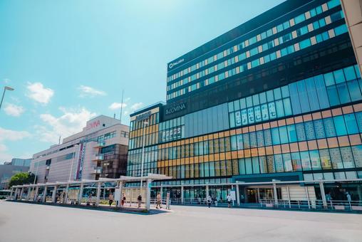 【青森】青森駅の周辺 2025 青森,駅,街並みの写真素材