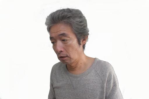 生活困窮シニア男性 シニア男性,生活困窮,年金の写真素材