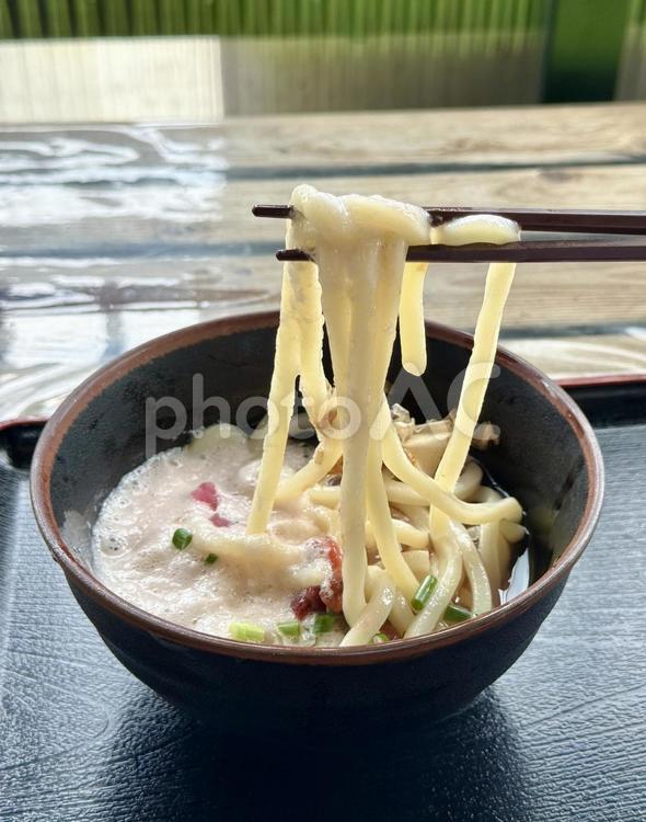 冷たい梅とろろうどん 冷たい,梅,とろろの写真素材