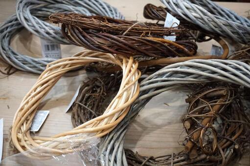 クリスマスリースの土台 クリスマス,手作り,ハンドメイドの写真素材