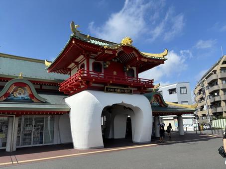 片瀬江ノ島駅 片瀬江ノ島駅 壁紙,江ノ島,背景の写真素材