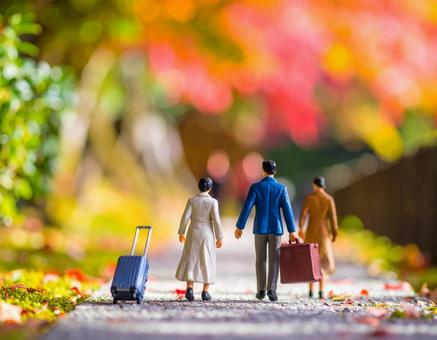 日本の秋を旅するクレイアート人形 日本の秋を旅するクレイアート人形の写真