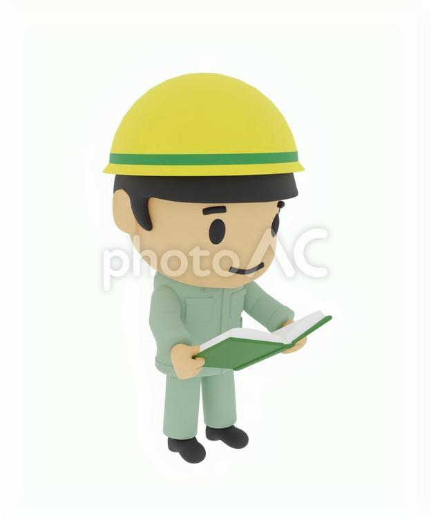 本を読む読書に没頭する工場の作業員 労働者,現場監督,読書の写真素材