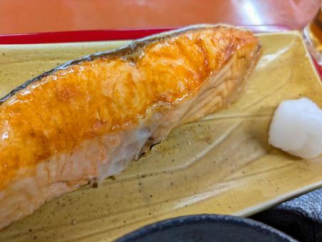 焼鮭 食べ物,鮭,焼き魚の写真素材