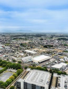茨城県庁展望ロビー 西側 笠間方面の眺望 茨城県庁展望ロビー 西側 笠間方面の眺望の写真