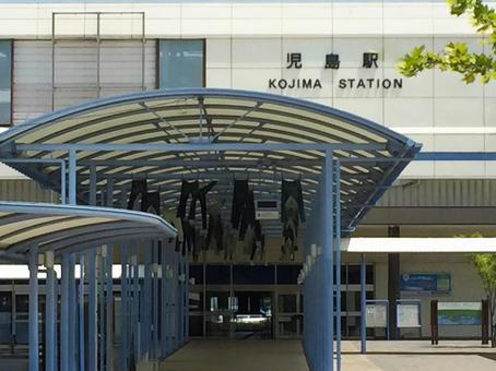 Photo, jr kojima station, kurabo city, jr west japan, 