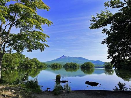 北海道 大沼公園 北海道 大沼公園 大沼公園,大沼,大沼国定公園の写真素材