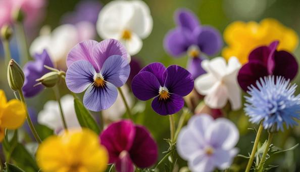 1月誕生花 スイートピー、グロリオサ 1月誕生花 スイートピー、グロリオサの写真