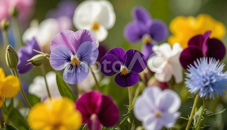 1月誕生花　スイートピー、グロリオサ 1月誕生花,スイートピー,グロリオサの写真素材