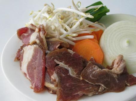 ジンギスカン ジンギスカン 羊肉,ラム肉,成吉思汗の写真素材