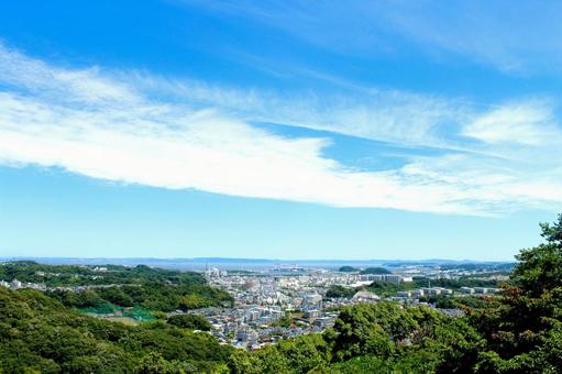 青空と街の景色01 青空と街の景色01の写真