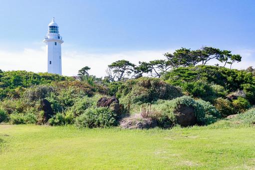 野島崎灯台 野島崎灯台 野島崎灯台,灯台,館山の写真素材