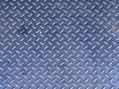 ダイヤ柄の金属プレートテクスチャ 金属,メタル,縞鋼板の写真素材