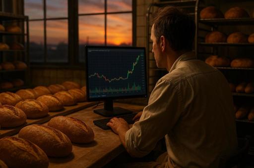 パンとグラフの対話の写真