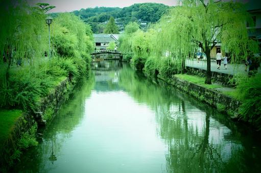 Chuan, townscape, waters, there are not many people, JPG