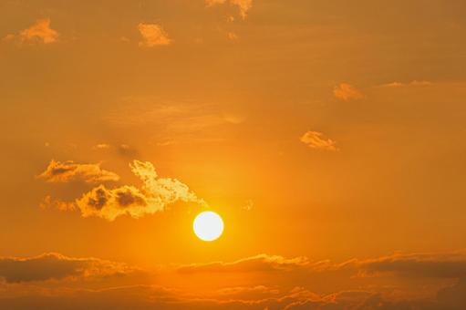 夕日 夕日の写真