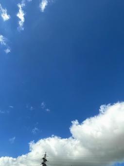 青空、雲、空、白い雲 青空、雲、空、白い雲の写真