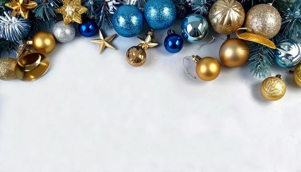 クリスマス 背景 青いオーナメント クリスマス 背景 青いオーナメントの写真